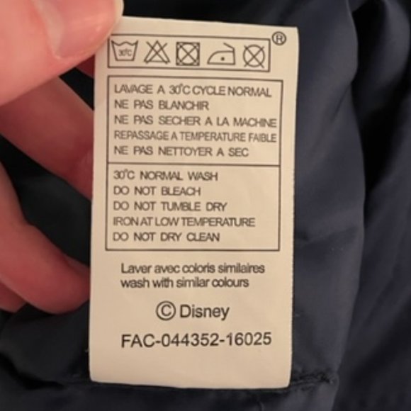 Rare Disneyland Paris EXCLUSIVE Half-zip Insulated Windbreaker - Picture 12 of 12